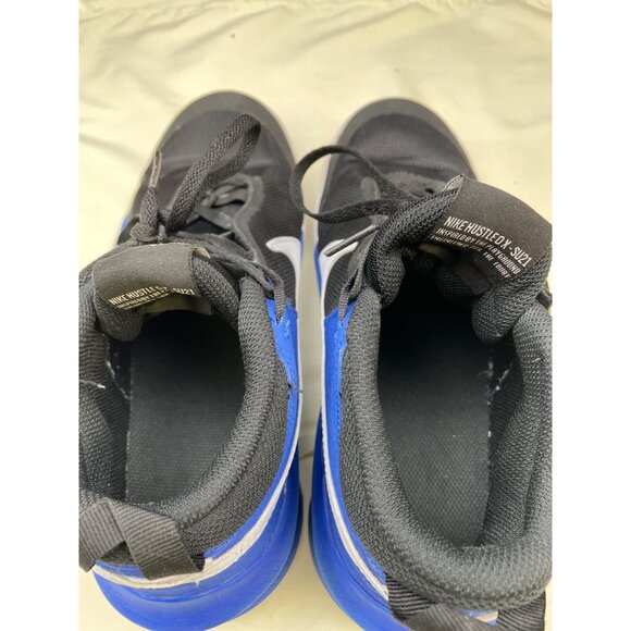 Nike Team Hustle Mens Royal Blue Black Sneakers Shoes Size 7Y SKU 6490